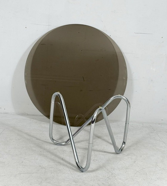 Image 1 of Französischer Stahlrohr Coffee Table/Couchtisch, der 1970er Jahre