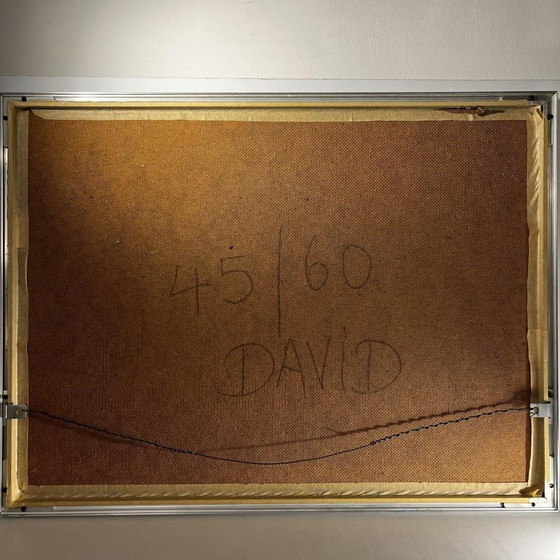 David, Composizione Cubo-Surrealista, 1974, Tecnica Mista su Carta, Incorniciata – Dipinti e disegni, Paper (photo 12 of 12)