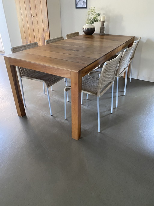 Tynke dining table by Pilat&Pilat root walnut.