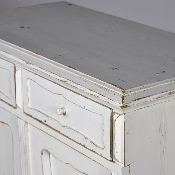 Image 1 of Antikes Kiefernholz-Sideboard, um 1910