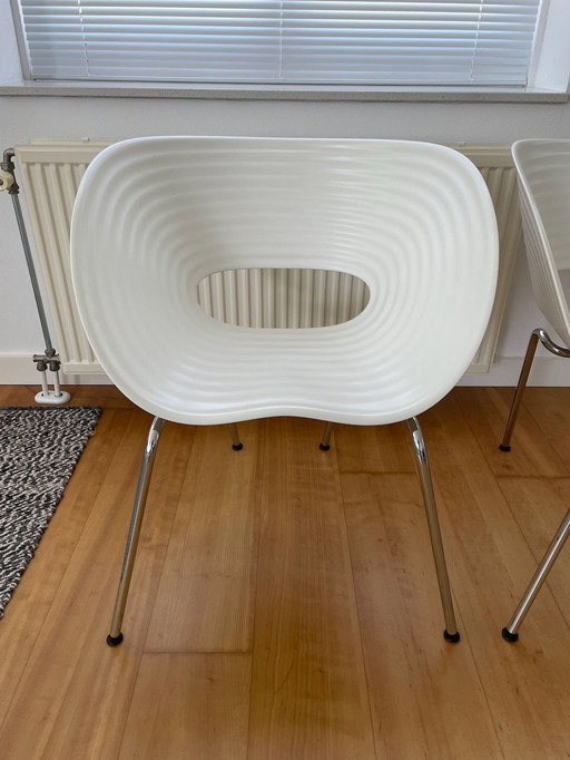 4x Chaises Vitra Tom Vac pour l'intérieur ou l'extérieur