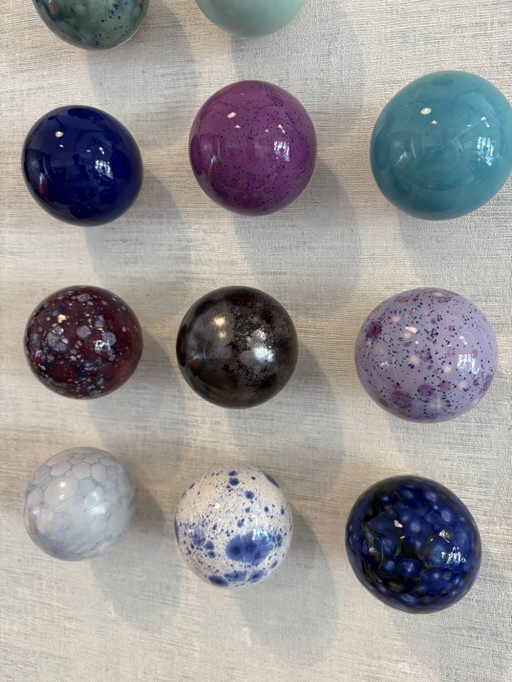 Wandparel Set ‘Blues’ – wanddecoratie, Ceramic (photo 2 of 5)