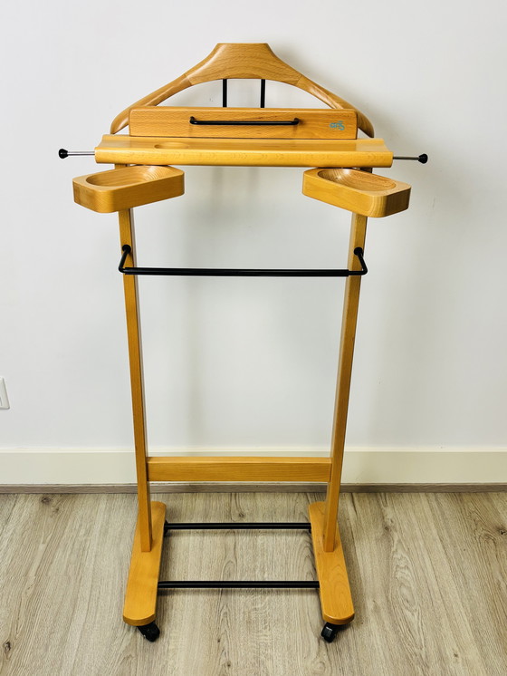 Image 1 of Vintage Aris wooden valet stand 1980s-90s