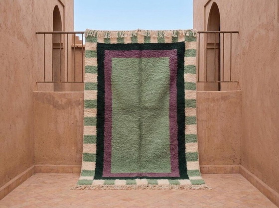 Magnifico tappeto verde in lana 160/260cm – Tappeti (photo 3 of 7)
