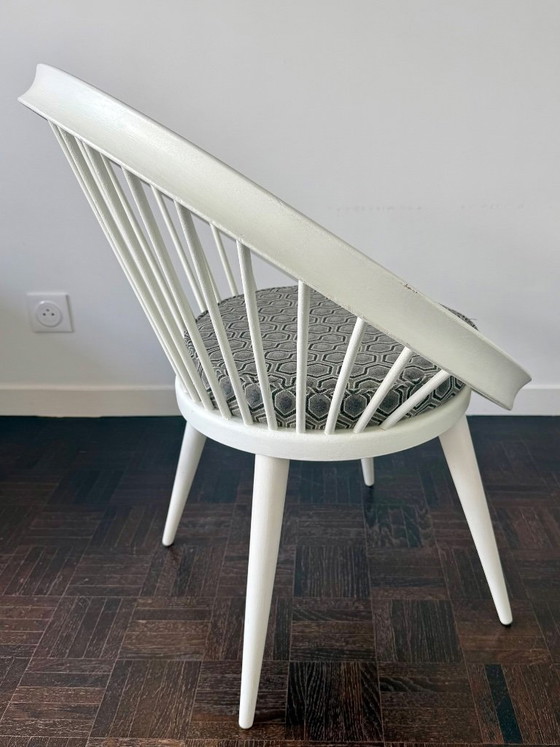 Skandinavischer Sessel 1960 Yngve Ekstrom – Stühle und Loungesessel, Textile, Wood (photo 6 of 10)