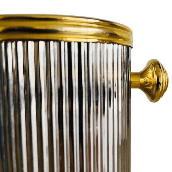 Image 1 of Vintage silver-plated wine cooler 1970s Hollywood Regency