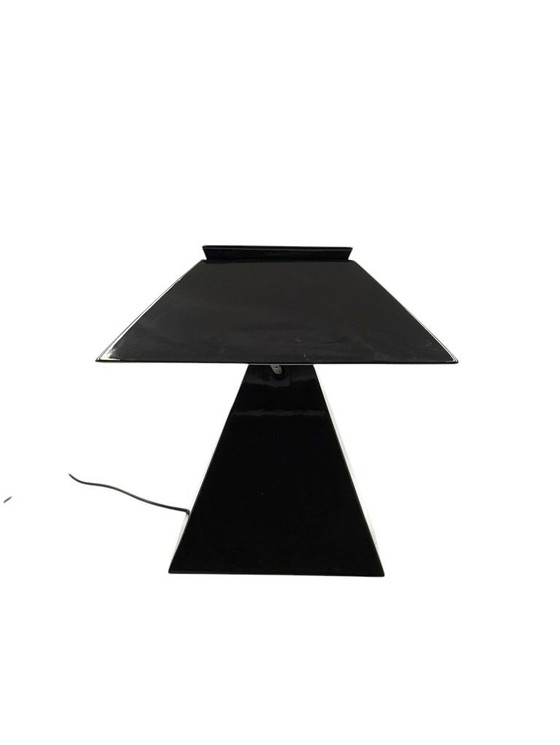 Image 1 of Lampada da tavolo in ceramica nera Space Age, Italia, anni '70