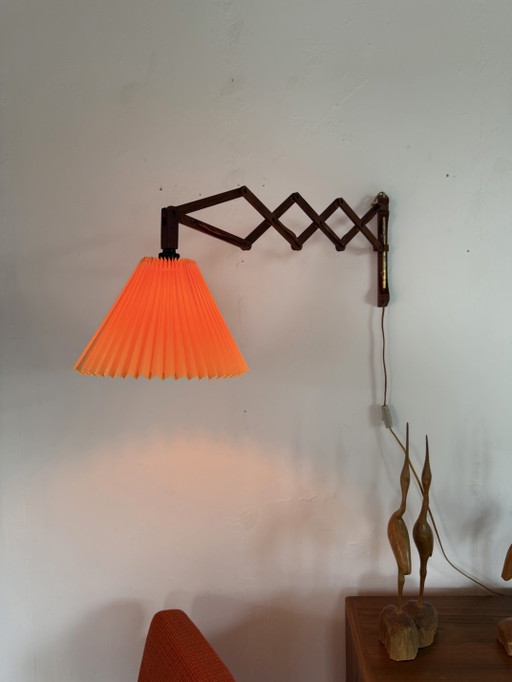Vintage dänische Teak-Scherenlampe '60 – wandlampen, Wood, Plastic
