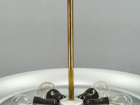 Image 1 of Josef Hurka Art Deco UFO-kroonluchter, Tsjechoslowakije, jaren 1930