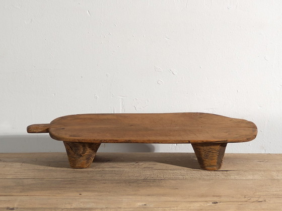 Antique pine wood side table, Central Europe, circa 1900, Coffee tables, Brown, Rustic (photo 17 of 21)