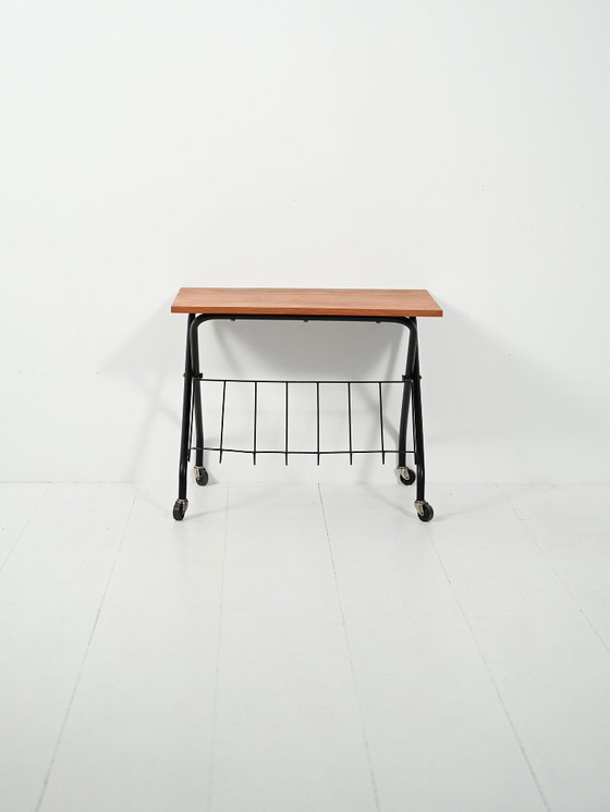 Image 1 of Scandinavian coffee table with magazine rack, 1960s–70s