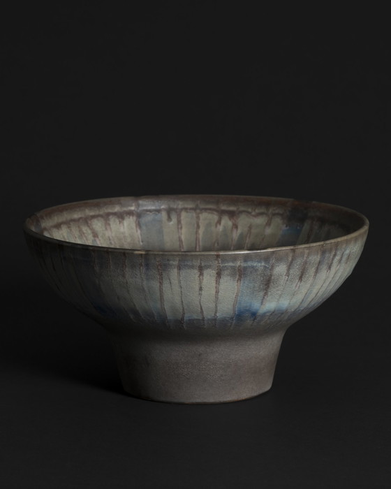 Image 1 of Karlsruher Majolika Keramiek Fruitschaal Fridegart Glatzle West Duits Aardewerk