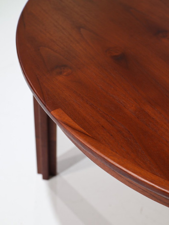 XL Børge Mogensen uitschuifbare eettafel teak Deens 1960s, Hout, Bruin, Mid Century Modern (foto 12 van 15)