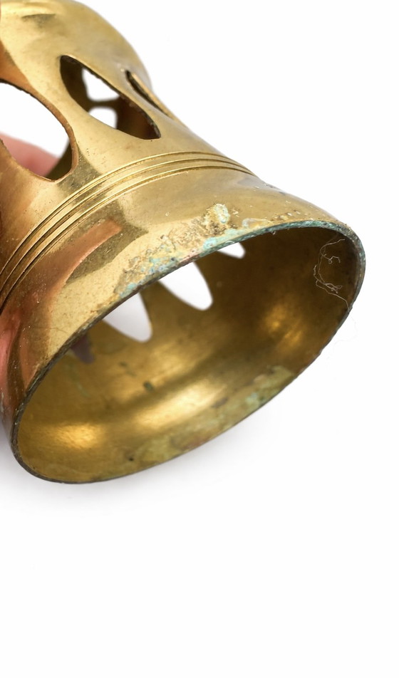 Image 1 of Lampada vintage Berger Paris Catalytic – Vetro sfaccettato e ottone – Anni '70