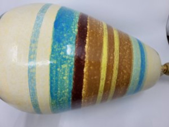 Image 1 of Hubert Olivier ceramic lamp, France, 1990