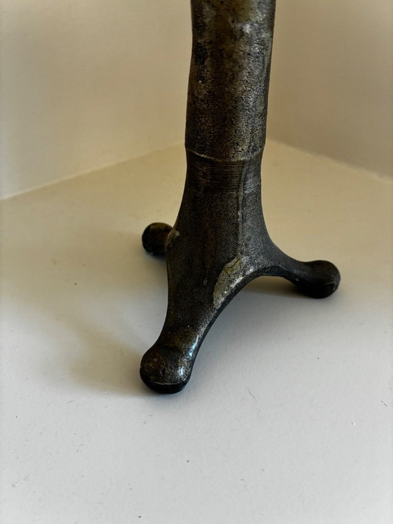 Image 1 of Set di candelieri brutalisti in ottone degli anni '60/'70 – Design scultoreo vintage (28 cm)