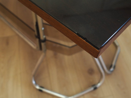 Image 1 of Mahogany desk, Italian design, 1980s, made in Italy