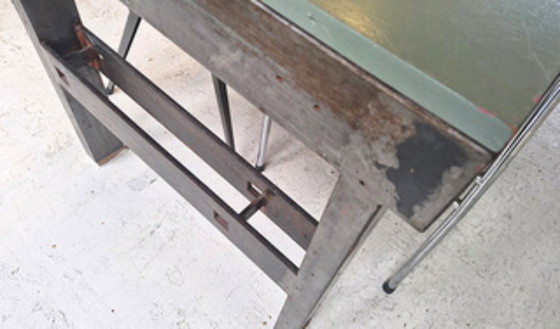 Image 1 of steel industrial table, 395 cm (pick-up only)