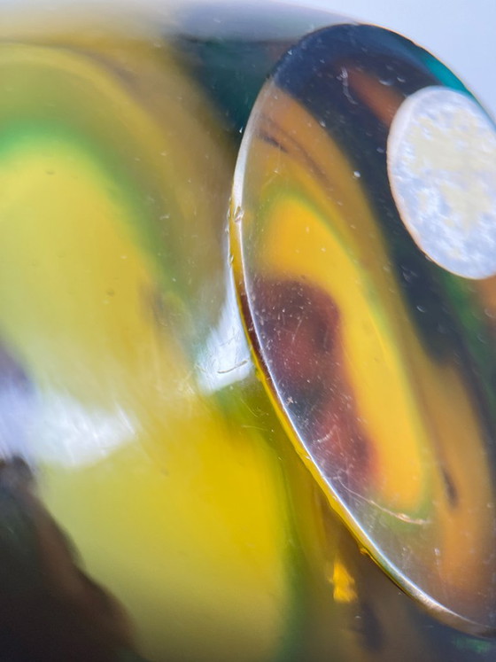 Scultura in Vetro Murano Sommerso – Vintage Anni '60/'70 – Verde Turchese Ambra – Vasi, Glass (photo 11 of 11)