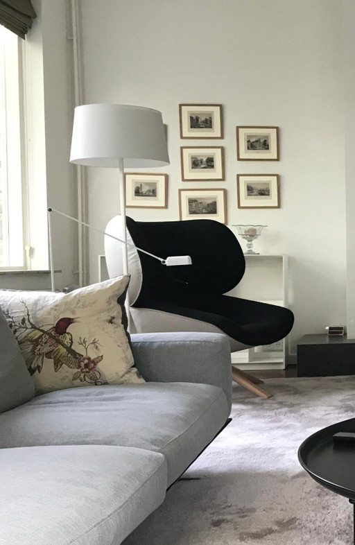 Fauteuil Tabano de B&B Italia — Patricia Urquiola — noir/crème
