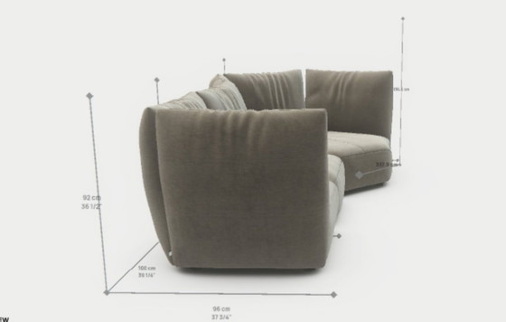 Image 1 of Edra Standard modular Sofa fabric T 3 modules LP 21,500,-