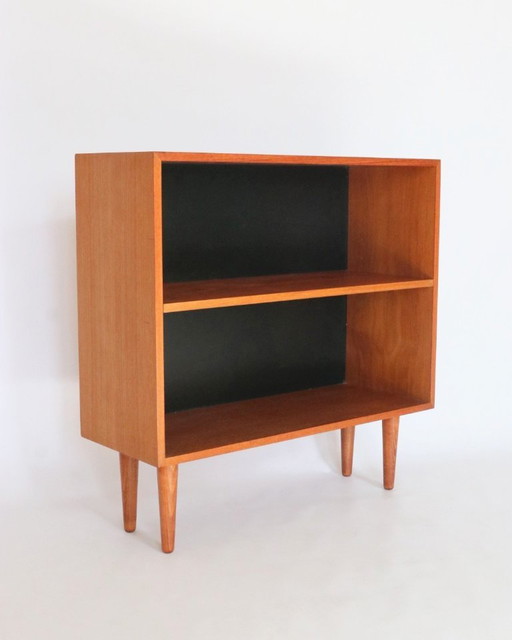 Vintage dänisches Teakholz-Bücherregal – boekenkasten, Wood (photo 2 of 9)