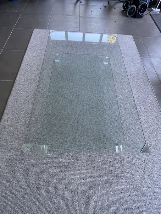Glass coffee table