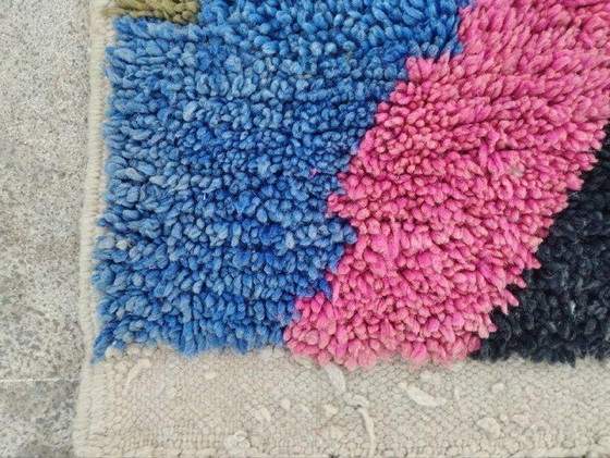 Tapis Berbère À Motifs Colorés Traditionnel Artisanal 140/260 Cm – Aime Té, Wool (photo 6 of 9)