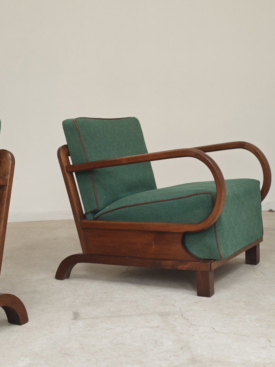Image 1 of Paire de fauteuils par Jindrich Halabala, art deco , Prague 1930 