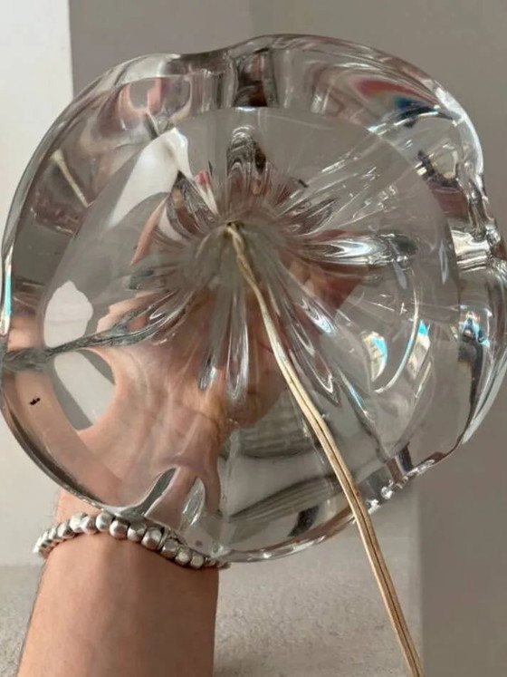 Base de lampe DAUM Nancy France en cristal signé – 30 cm – Verre, Art Deco (photo 7 of 8)