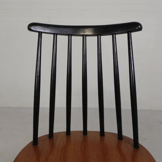 Image 1 of Set di 4 sedie con struttura a fuso, modello Fanett, Tapiovaara, anni '60