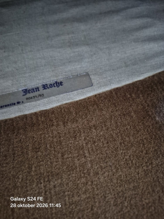 Fauteuils Jean Roche, Textile, Bois, Beige (photo 4 sur 5)