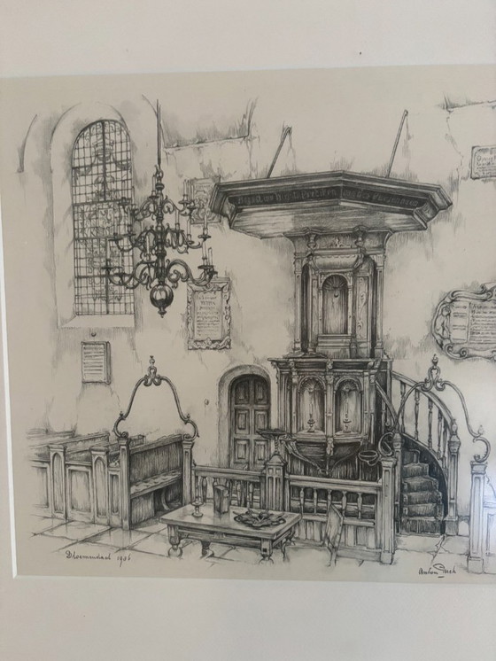 Image 1 of 1 x Zeichnung von Anton Pieck