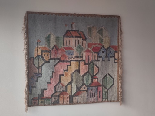 Vintage polnischer Januszkowaka-Wandteppich