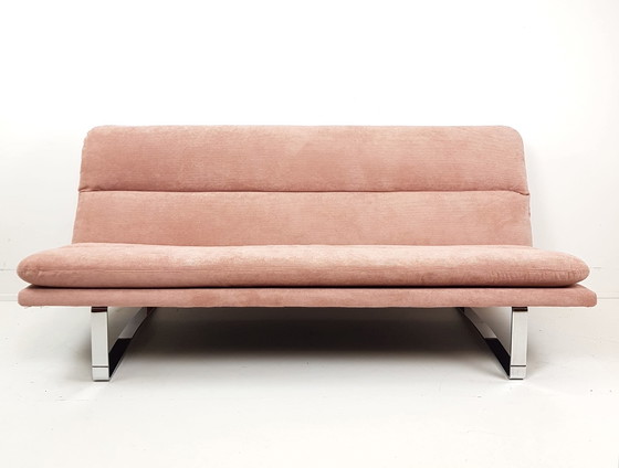 Image 1 of Divano vintage Artifort Kho Liang Le rosa, appena rivestito