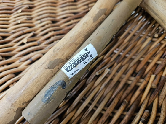 Rattan Chaise longue, Ikea, Korbgeflecht, Braun, Organic Modern (Foto 10 von 10)