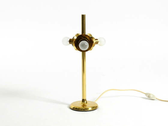 Image 1 of Original 1960s Space Age brass table lamp by Kaiser Leuchten