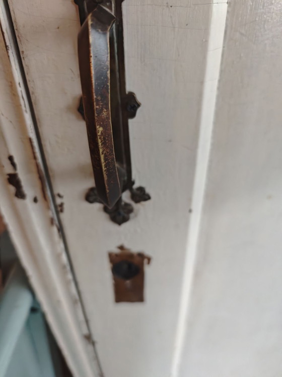 Vintage speelgoedkast/ kledingkast – geen, Opbergkast, IJzer, Hout (photo 3 of 10)