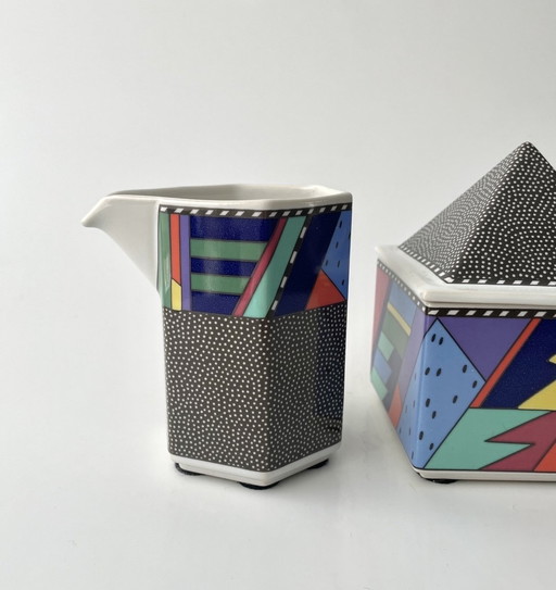 VTG Rosenthal Barbara Brenner Scenario Metropol Melk- en Suikerset