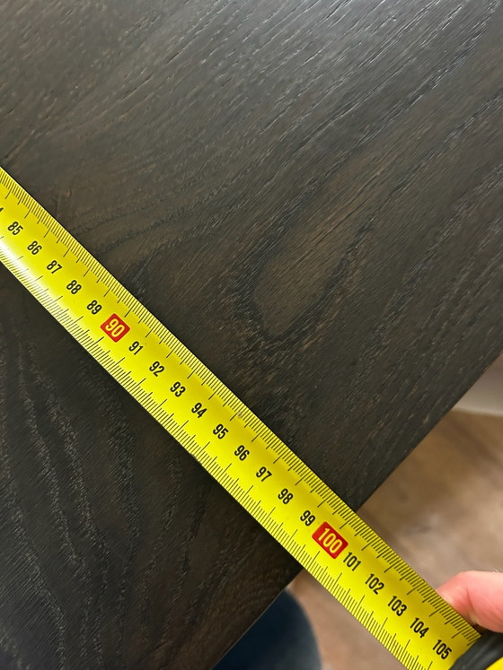 Dunkler Holzesstisch mit 8 Meridiani Stühlen, Esszimmergarnitur, Stoff, Schwarz (Foto 5 von 9)