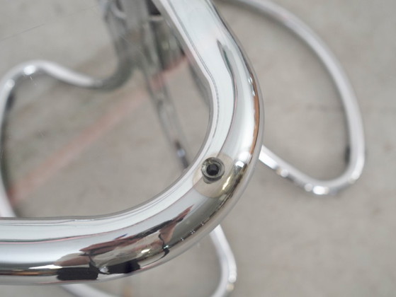 Image 1 of Mesa de cristal, diseño italiano, década de 1970, fabricada por Gastone Rinaldi.