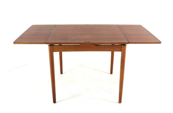 Tavolo da pranzo quadrato allungabile in teak Poul Hundevad, stile vintage danese. – Set da pranzo, Wood (photo 20 of 24)