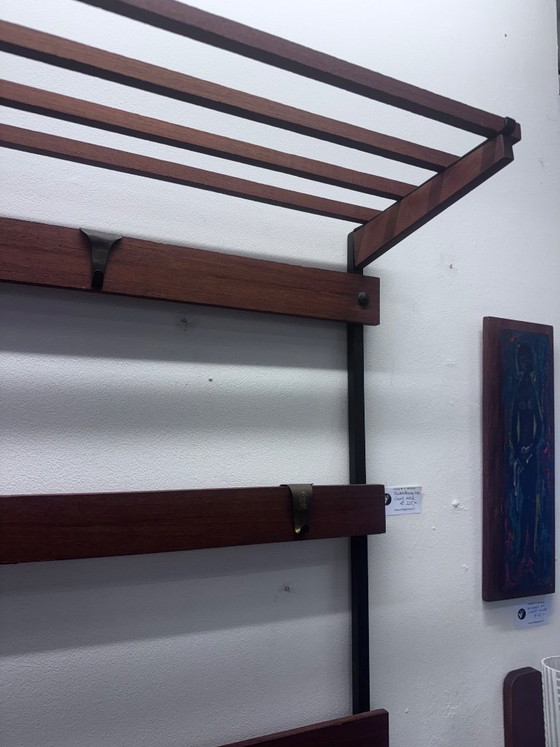 Image 1 of Scandinavian design Teak coat rack '60s