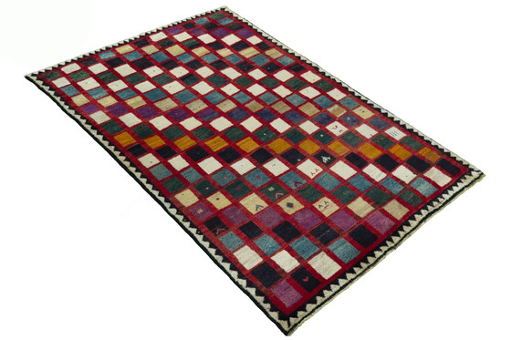 Image 1 of Gabbeh noué à la main - Shiraz - Tapis d'Orient 189 x 127 cm