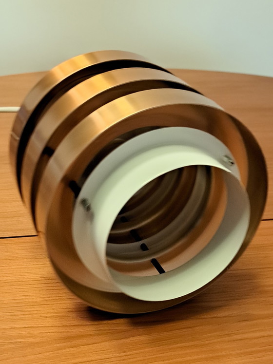 Image 1 of VEB Metalldrucker Halle – Suspension Vintage en Métal – 1970 – Ø 18 cm