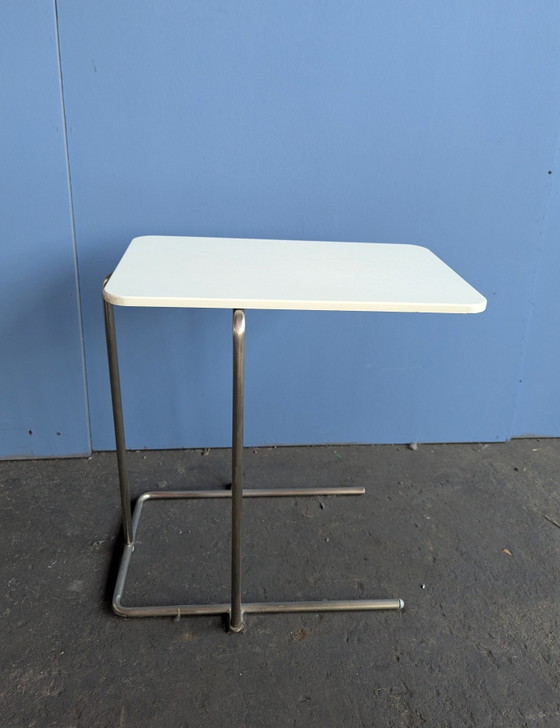 Vintage IKEA RIAN bijzettafel/ bedside table – Chrome, Wood (photo 2 of 10)