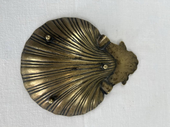 Schelpvormige opbergschaal – Schalen, Brass, Vintage (photo 8 of 8)