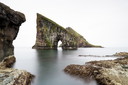 Drangarnir Sea Stacks Study 2, Faeröer, Zwart-Wit Fotografie