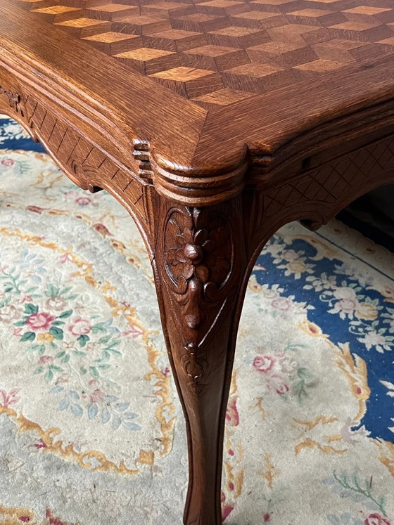 Mesa antigua estilo Luis XV. Roble macizo., Mesas de comedor, Madera, Marrón (foto 5 de 7)