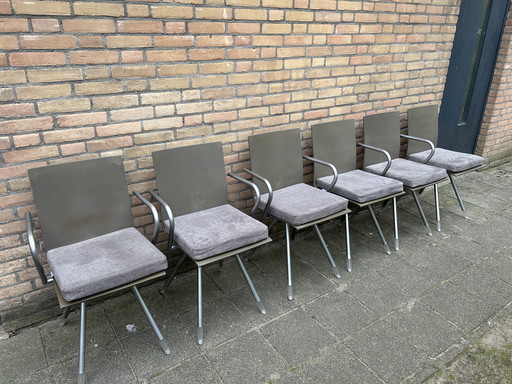 6 Arco Mikado chairs